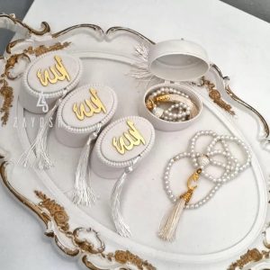 Velvet Box Pearl Prayer Beads Tasbeeh