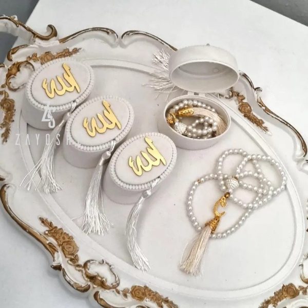 Velvet Box Pearl Prayer Beads Tasbeeh