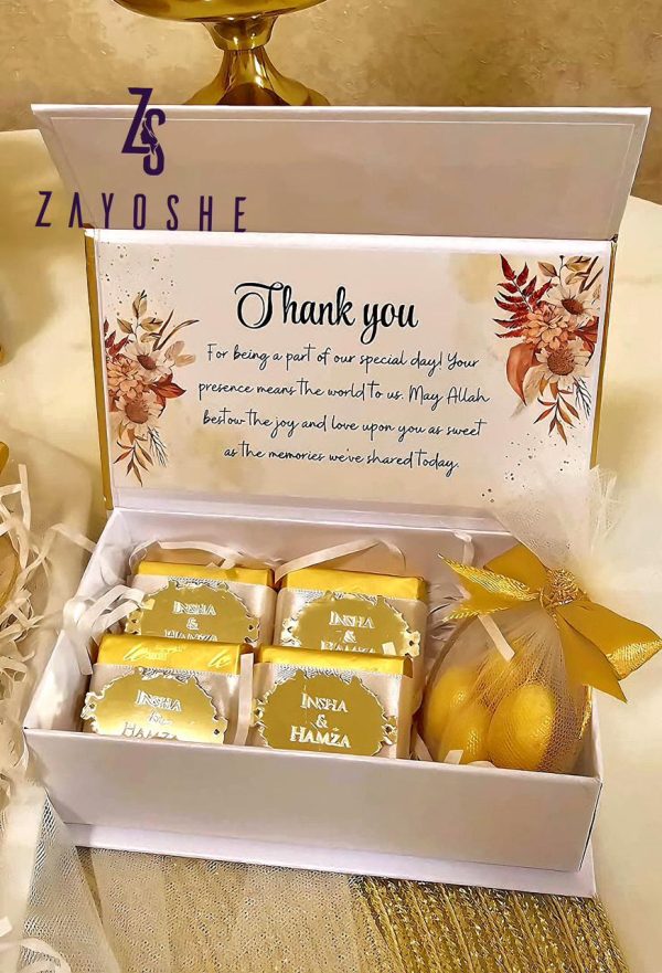 Custom Wedding Favor Gift Box for Guests