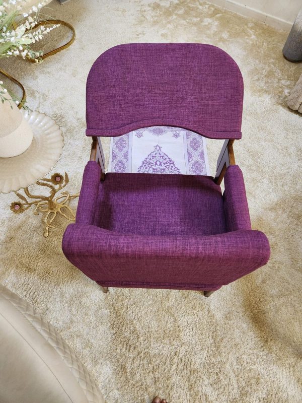 Modern Muslim Prayer Chair-Purple