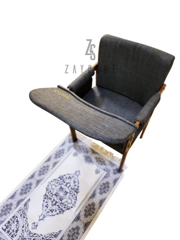 Modern Muslim Prayer Chair-Grey