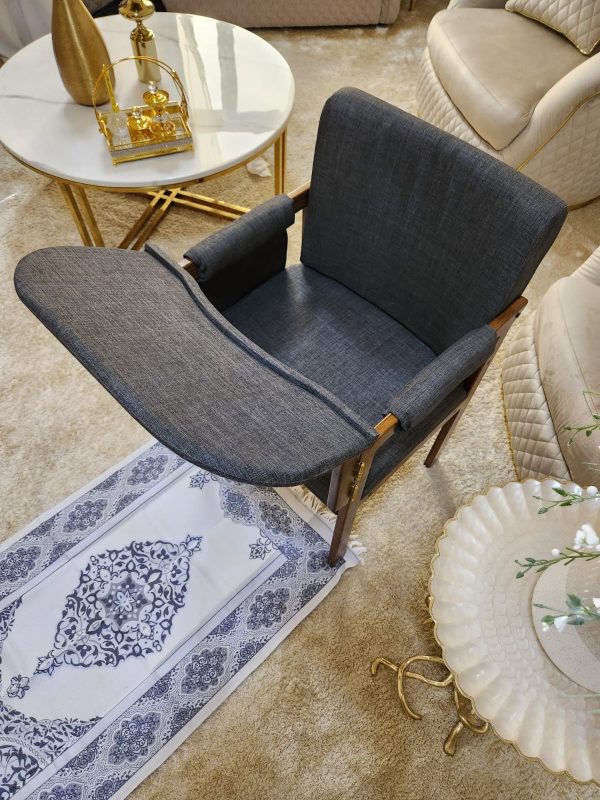 Modern Muslim Prayer Chair-Grey