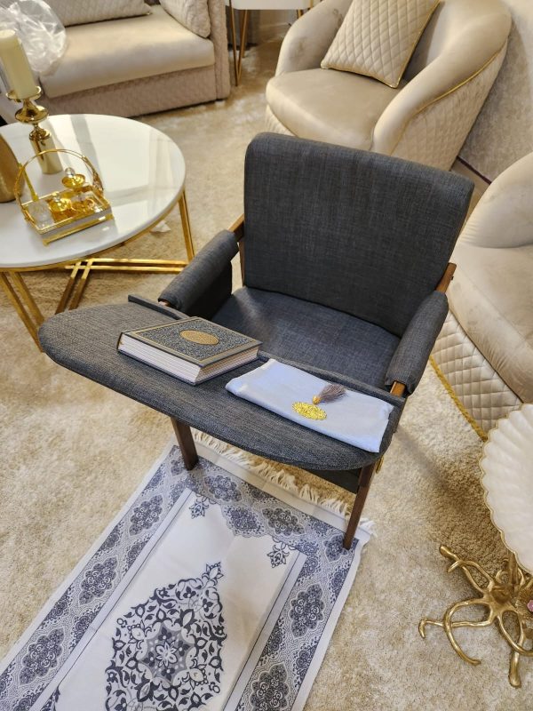 Modern Muslim Prayer Chair-Grey