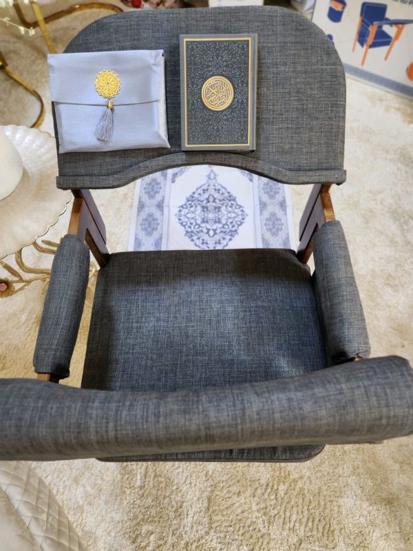 Modern Muslim Prayer Chair-Grey
