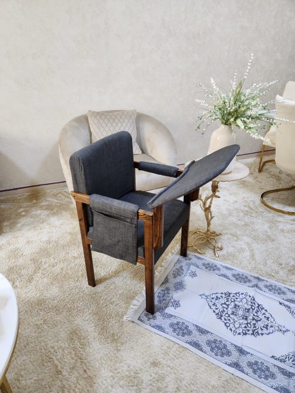Modern Muslim Prayer Chair-Grey