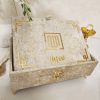 Luxurious Islamic Gift Box with Personalization - Beige - Gold