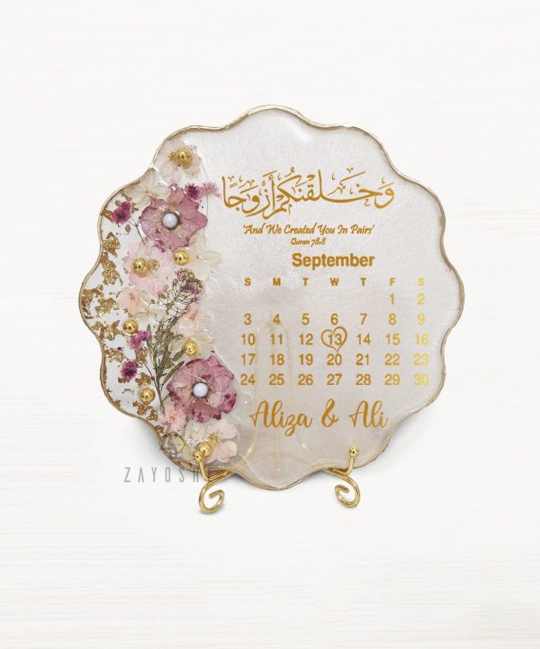 Resin Frame With Customized Name and Date