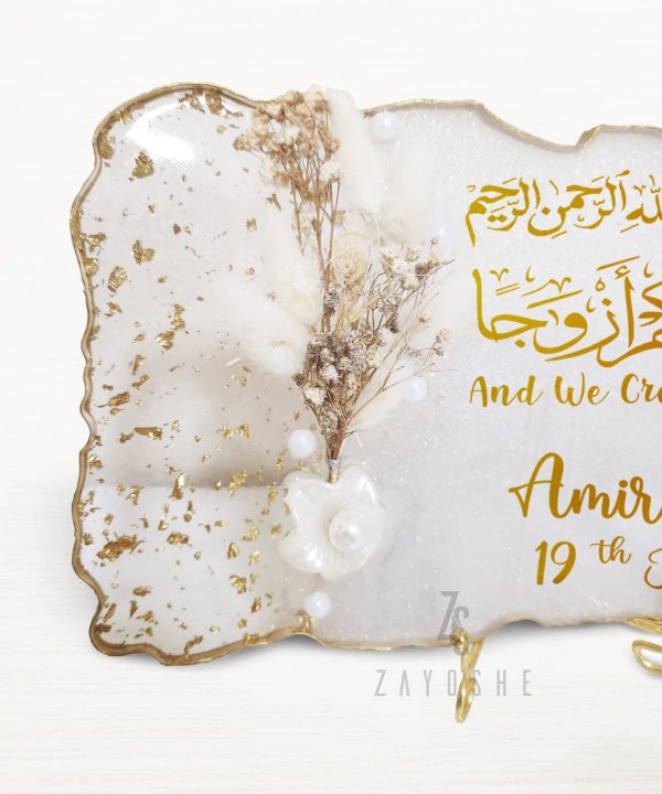 Custom Wedding Resin Frame