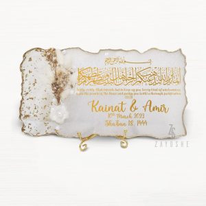 Personalized Wedding Resin Frame with Couple Names