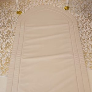 White Velvet Prayer Mat