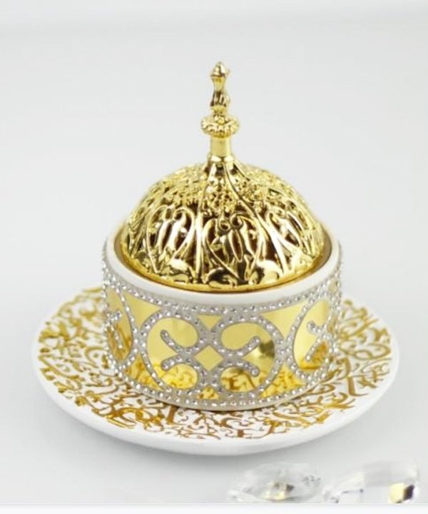 Gold Gold Bakhoor Burner - Z0718