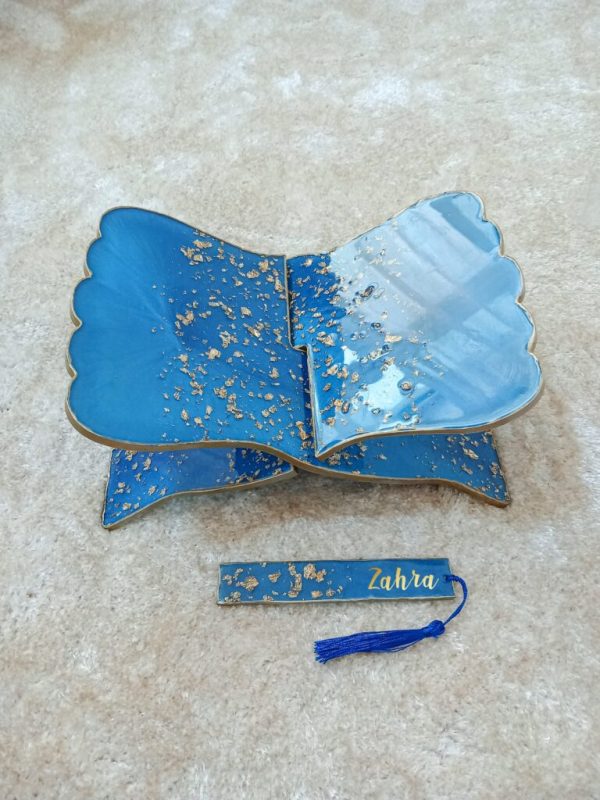 Premium Resin Quran Stand and Bookmark