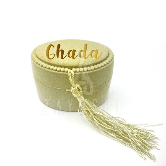 Pearl Tasbeeh With Personalized Case – Cream - Gifts gift from ZAYOSHE in Maleha Street, Sharjah, UAE - image 2