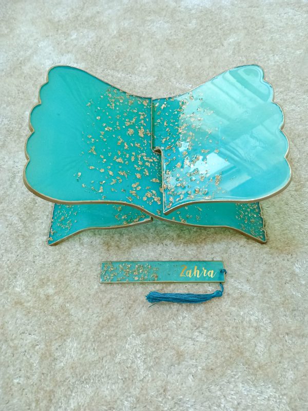 Premium Resin Quran Stand and Bookmark