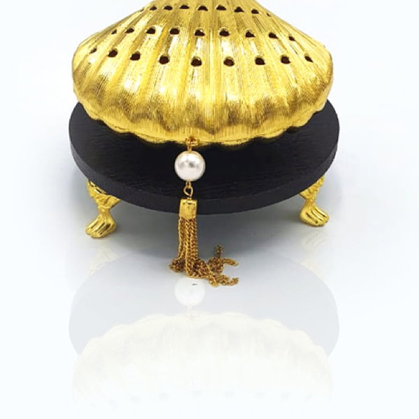 Gold Seashell Bakhoor Burner