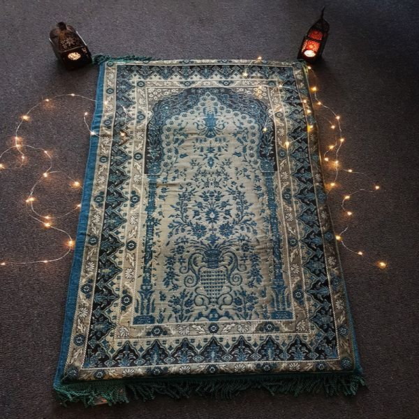 Sundus Comfortable Prayer Mat-Turquoise
