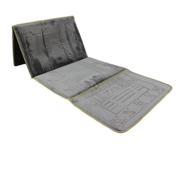 Sundus Most Useful Foldable Prayer Mat-Light Grey