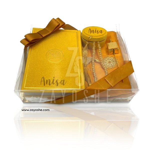 Premium Personalized Islamic Gift Set - Yellow