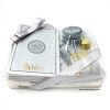 Premium Personalized Islamic Gift Set With English Translation Quran - Silver