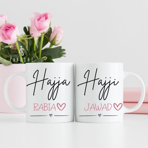 Hajja and Hajji Couple Mugs