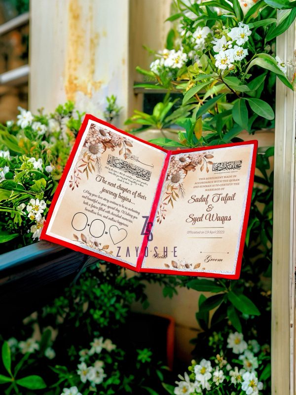 Personalized Nikkah Contract (Nikah Nama)