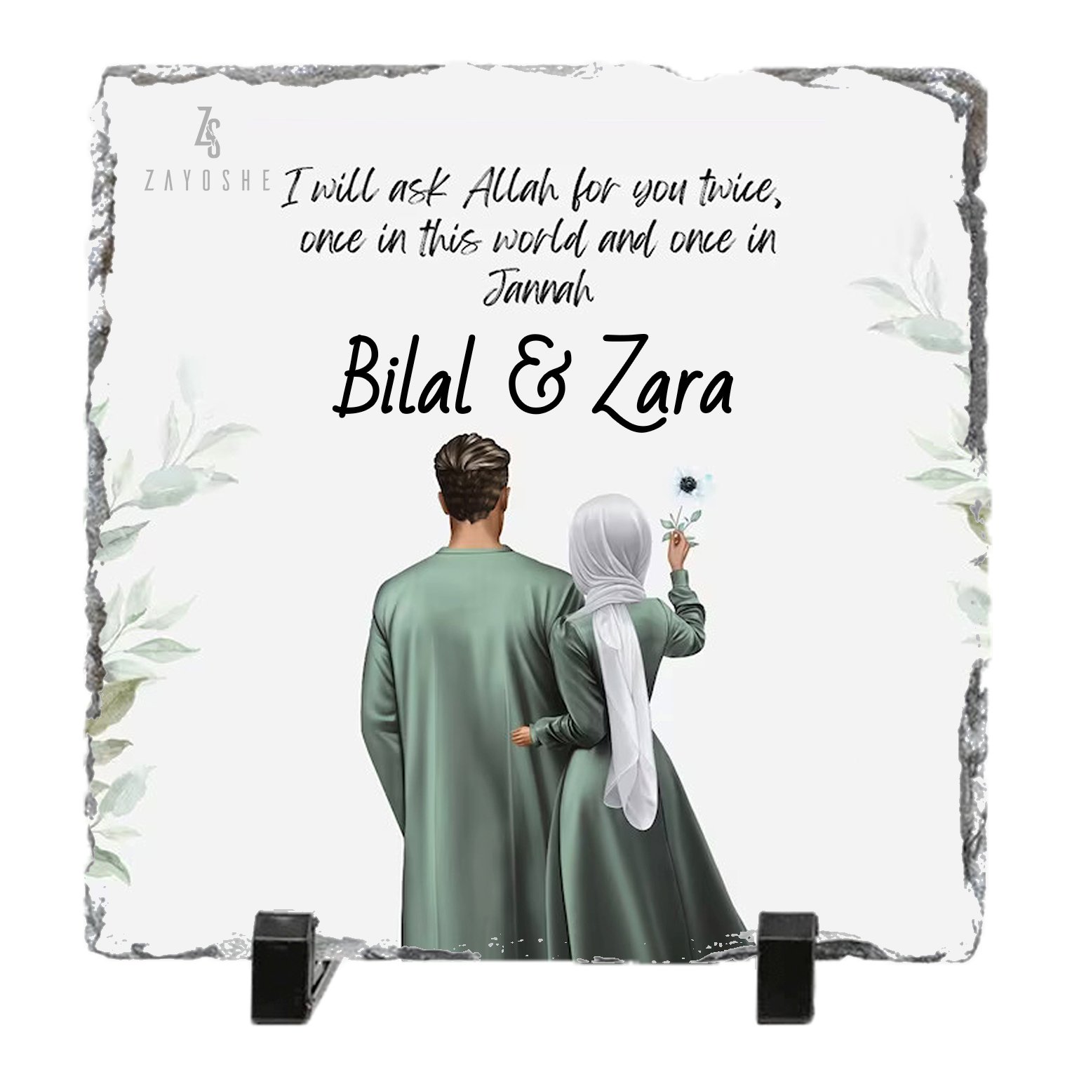 Personalized Couple Rock Slate in Sharjah
