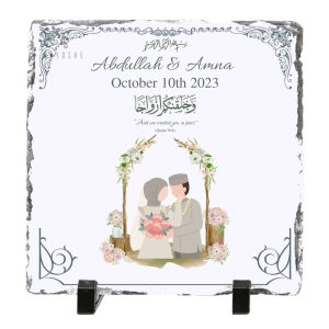 Personalized Wedding Rock Slate