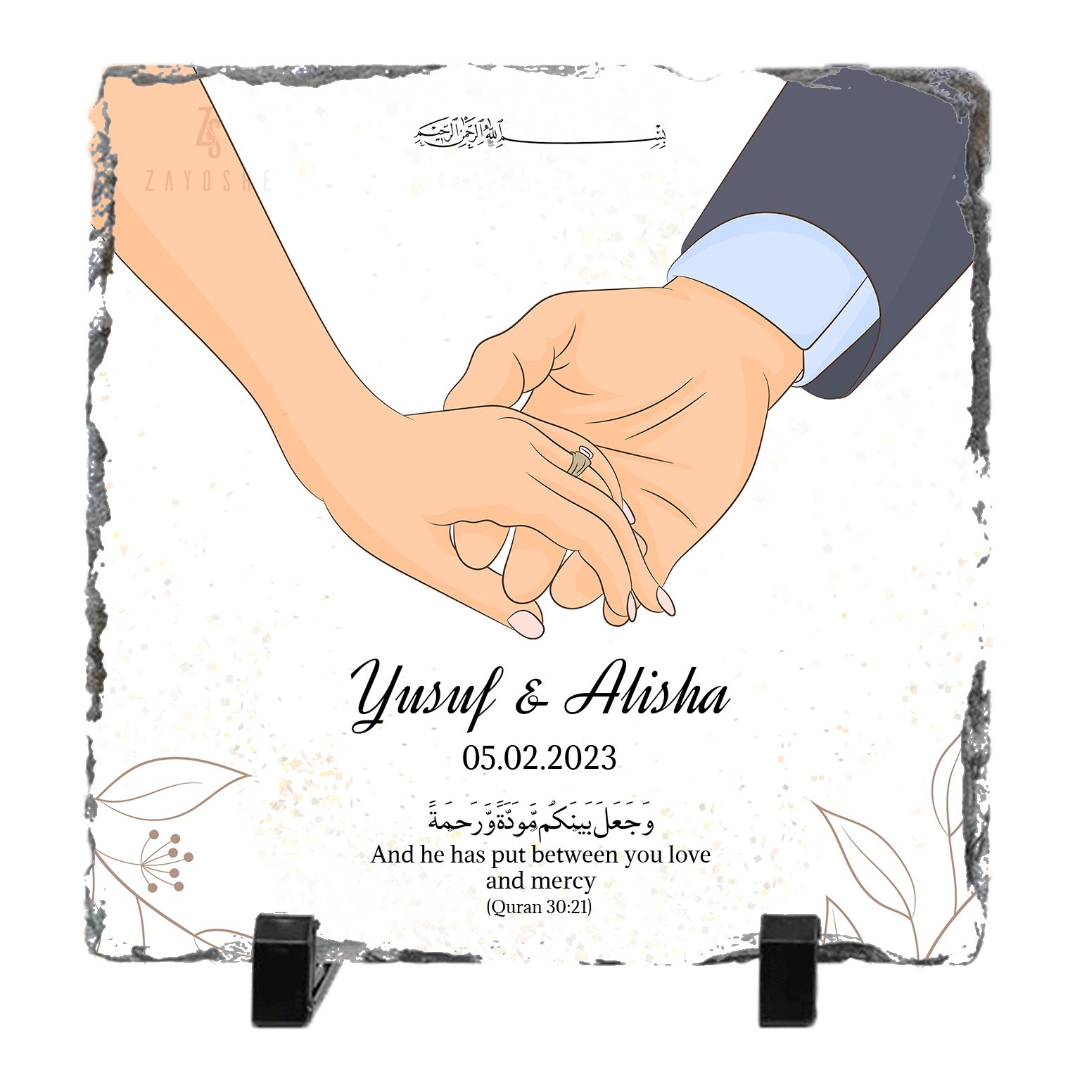 Customized Wedding Rock Slate in Sharjah
