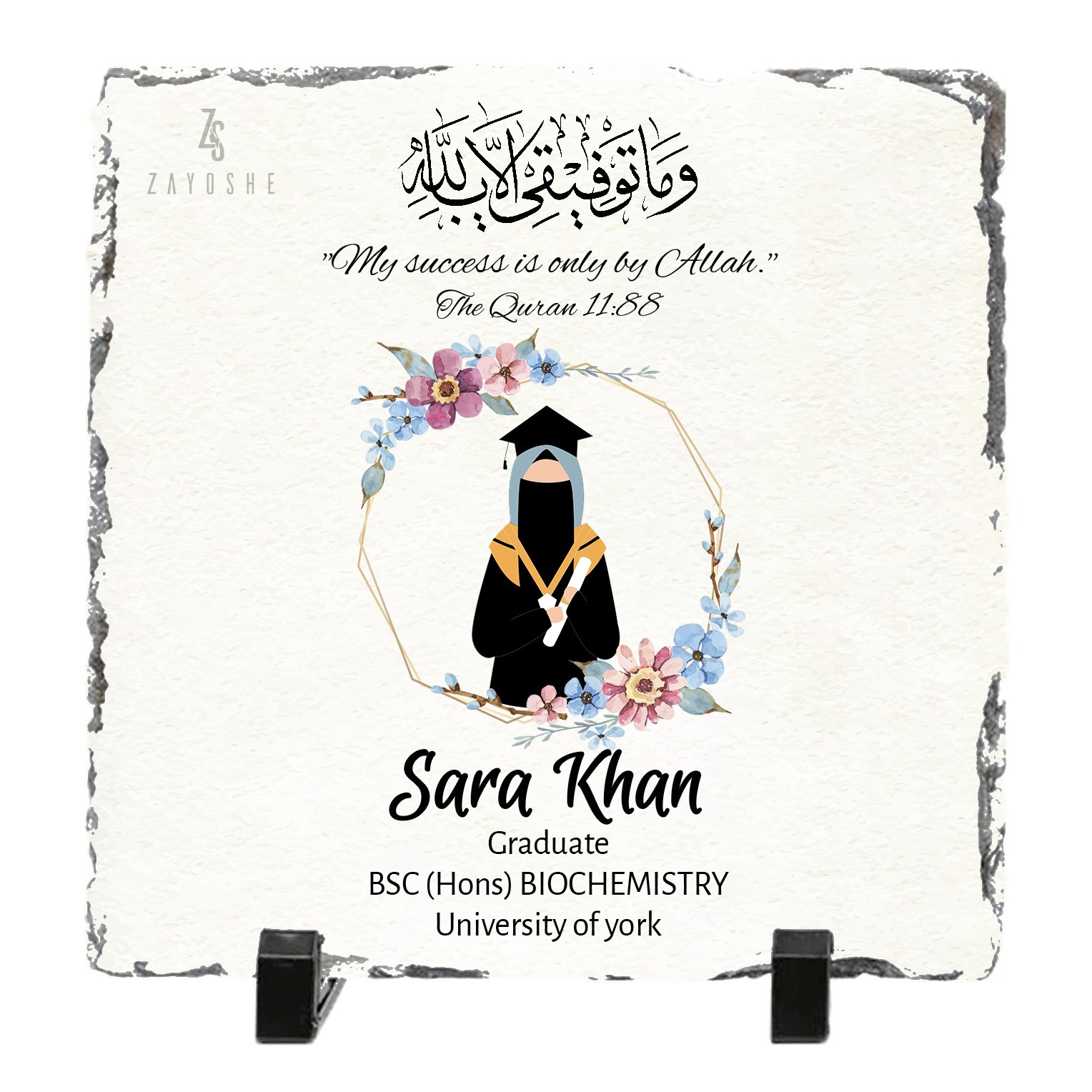 Personalized Graduation Rock Slate for Girls in Sharjah