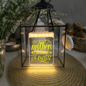 Mother's Day Acrylic Lantern LED Light Gift Hamper
