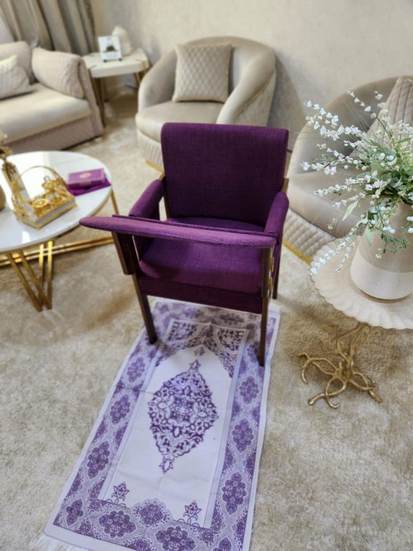 Modern Muslim Prayer Chair-Purple
