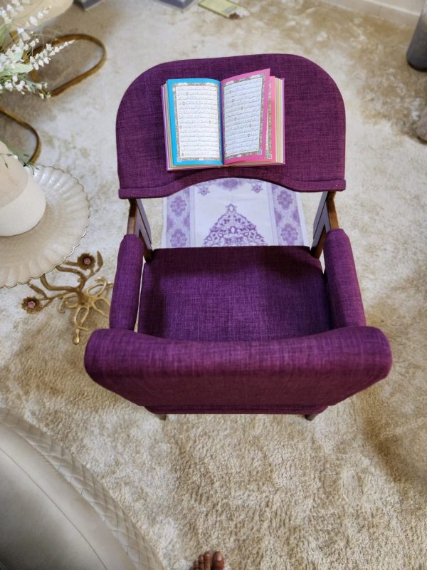 Modern Muslim Prayer Chair-Purple