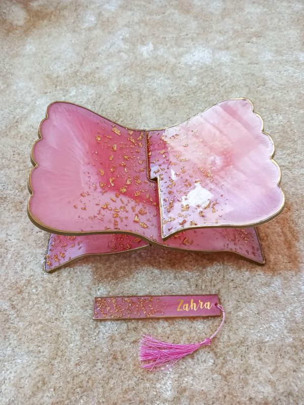 Premium Resin Quran Stand and Bookmark