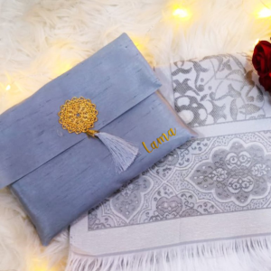 Prayer Rug With Pouch - Grey