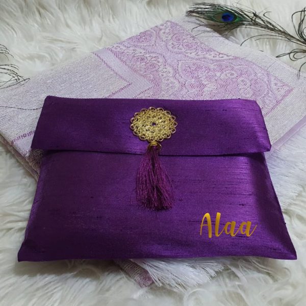 Prayer Rug With Pouch - Purple
