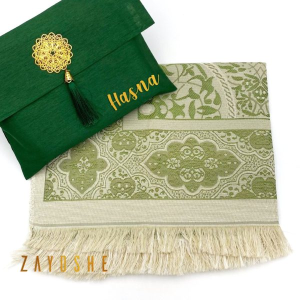 Prayer Rug With Pouch - Green