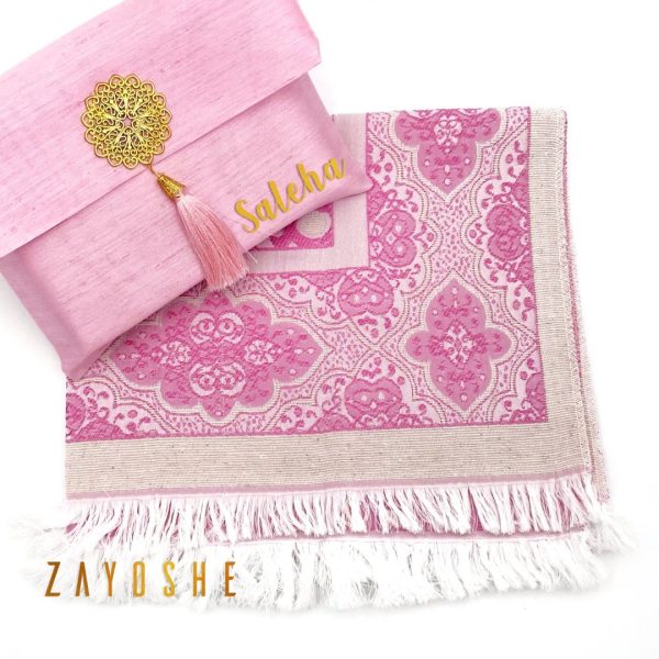 Prayer Rug With Pouch - Dark Pink