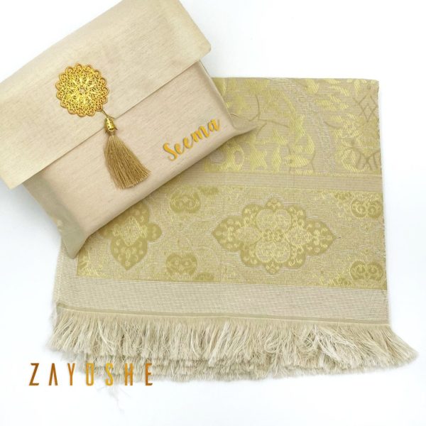 prayer-rug-pouch-42 Prayer Rug With Pouch - Gold