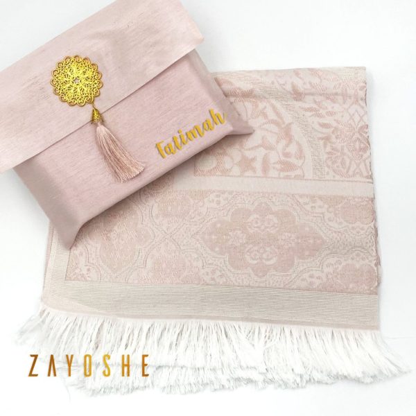 Prayer Rug With Pouch - Light Pink