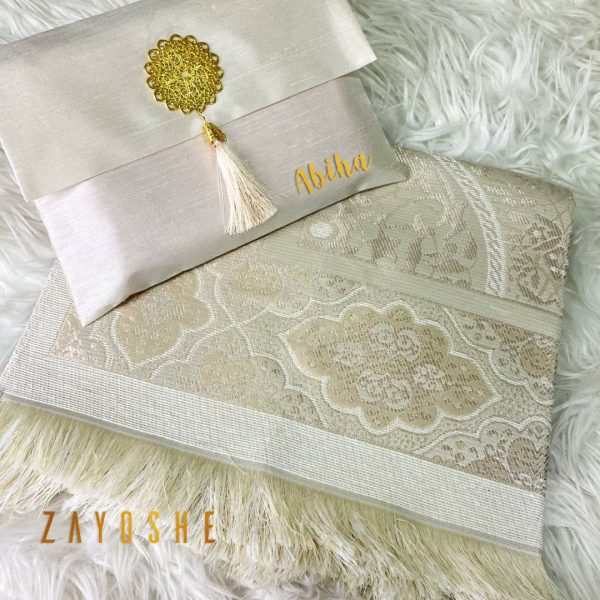 Prayer Rug With Pouch - Creme