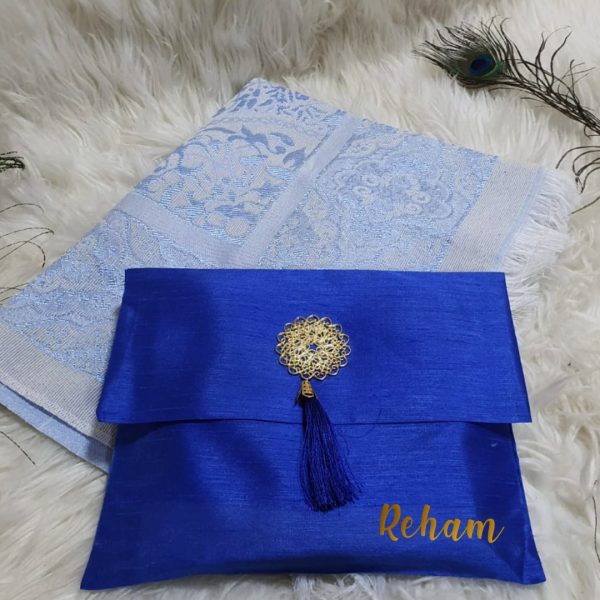 Prayer Rug With Pouch - Cyan Blue
