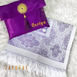 Prayer Rug With Pouch - Purple