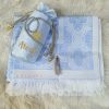 Prayer Rug With Pouch And Matching Tasbeeh - Light Blue
