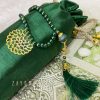 Prayer Rug With Pouch And Matching Tasbeeh - Green