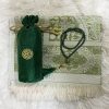 Prayer Rug With Pouch And Matching Tasbeeh - Green