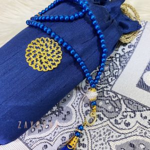 Prayer Rug With Pouch And Matching Tasbeeh – Blue