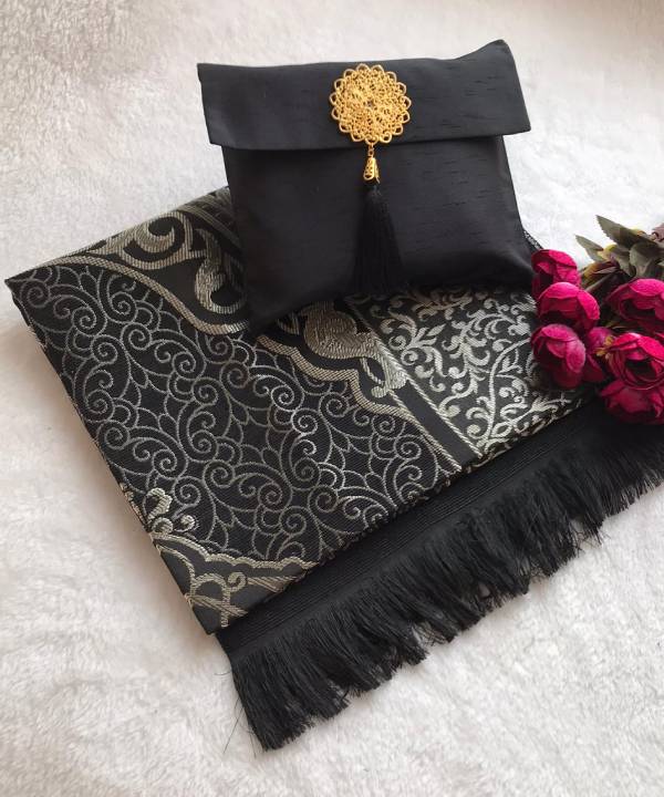 prayer-rug-with-pouch-black The Noble Quran Word To Word Gift Set