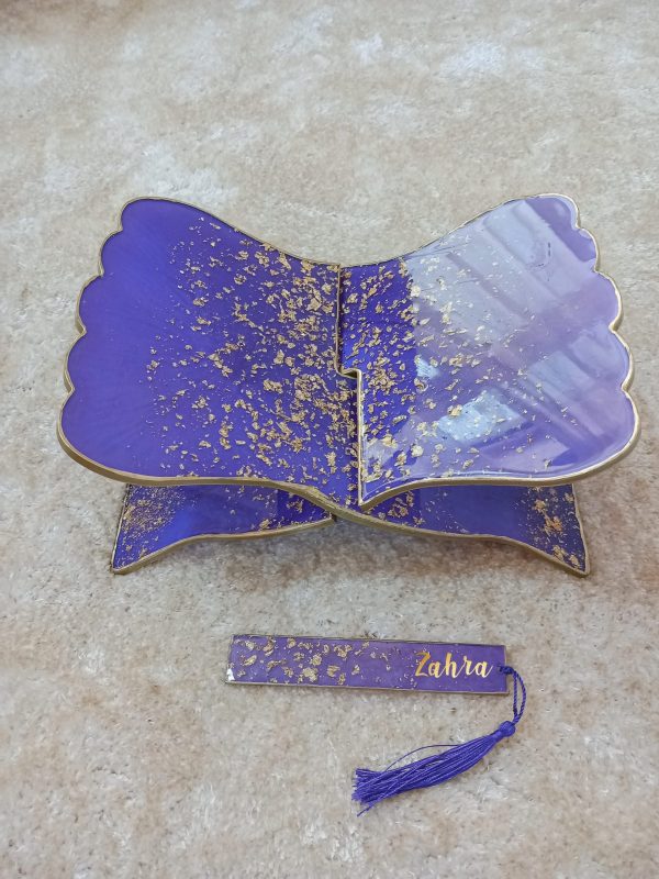 Premium Resin Quran Stand and Bookmark