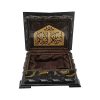 Wooden Quran Box + Silver Rainbow Quran 12*17 cm