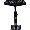 Sundus Adjustable Wooden Quran Stand - Black with Gold Design